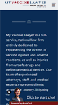 Mobile Screenshot of myvaccinelawyer.com